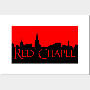 Red Chapel (Red Silhouette) Posters and Art